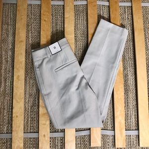 WHBM cream cropped dress pants size 0 NWT